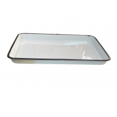 ЛУЭ-400 Rectangular tray enameled  400 x 300 x 35 mm 